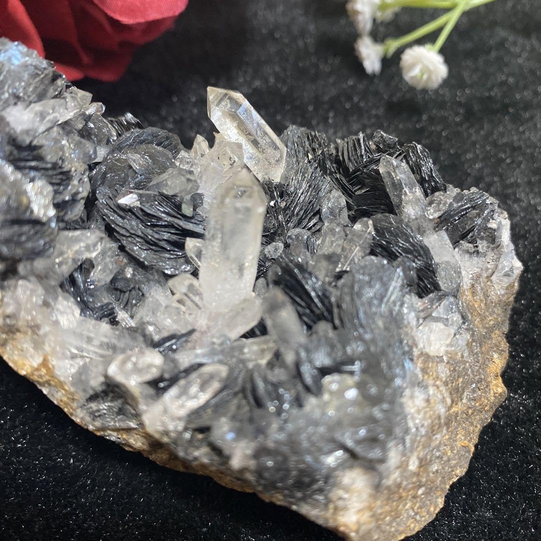 Amazon.co.jp: スペキュライト水晶共生クラスター アイアンローズ