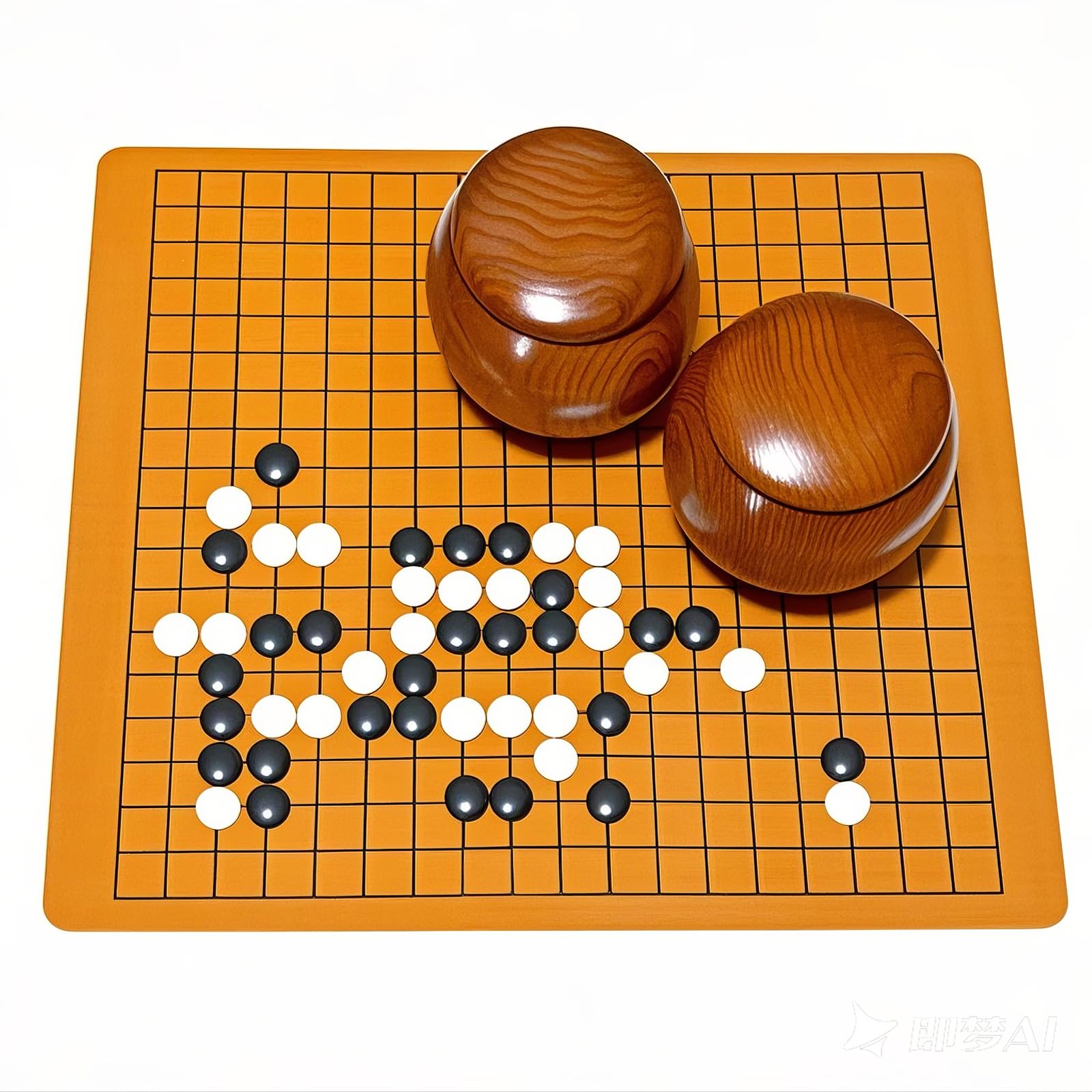 Amazon | 囲碁 セット （ 碁笥 碁石 囲碁盤 ） ナツメ木製碁笥