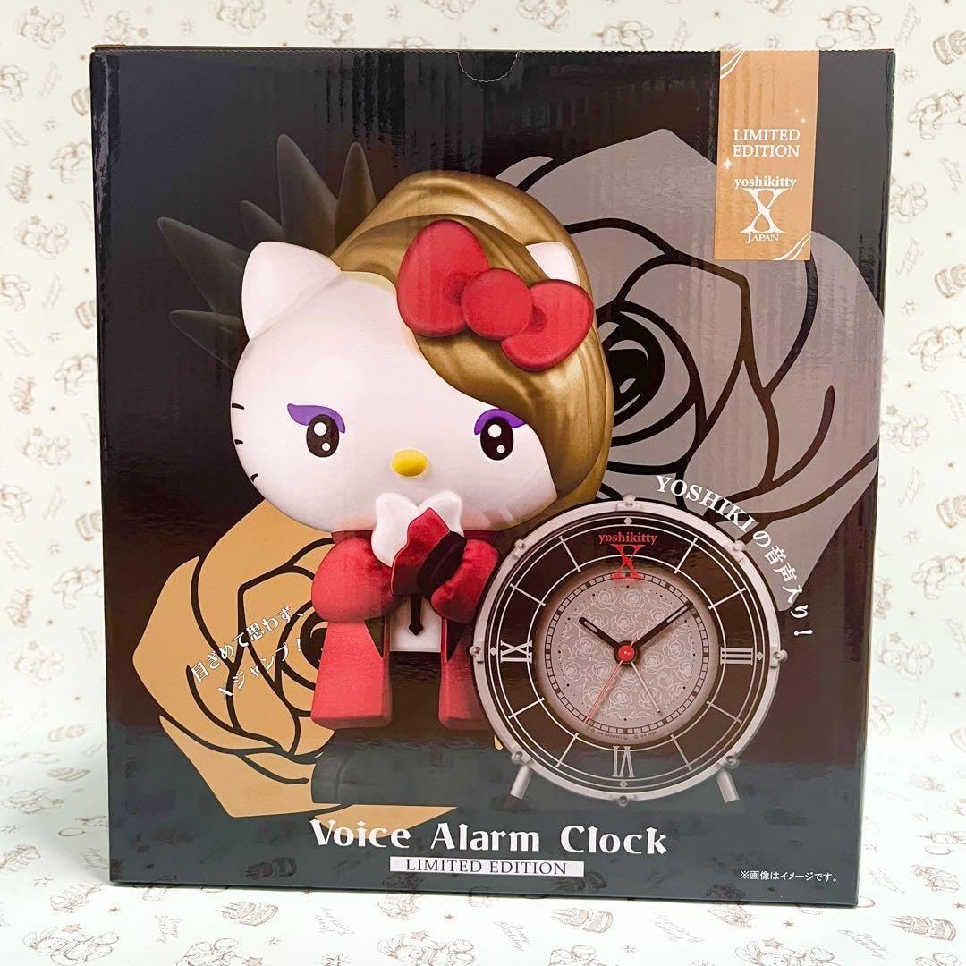 ☆限定赤Yoshikitty目覚まし時計YOSHIKI×ハローキティXJAPAN X JAPAN