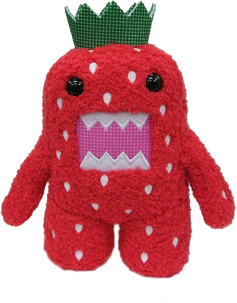 Amazon.co.jp: どーもくん 15周年 イチゴ ぬいぐるみS 高さ20cm : おもちゃ