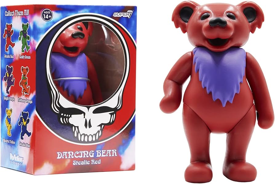 Amazon.com: Super7 Grateful Dead Dancing Bear - 3.75