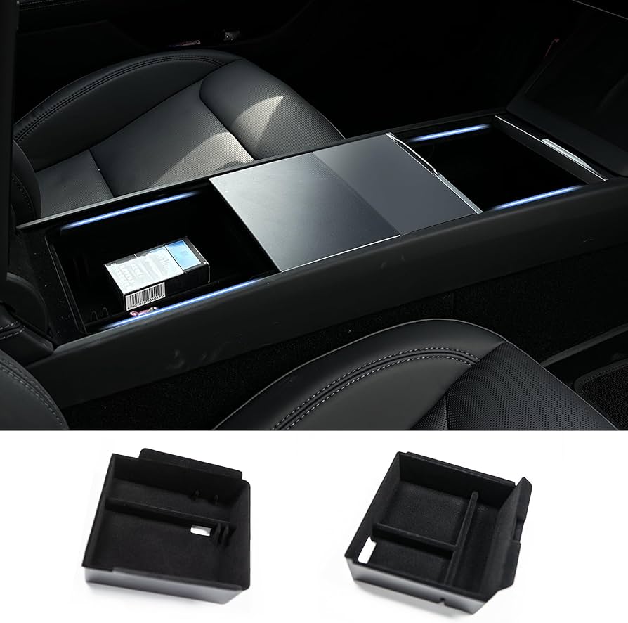 Amazon | Ywooon センターコンソールオーガナイザートレイ Tesla Model