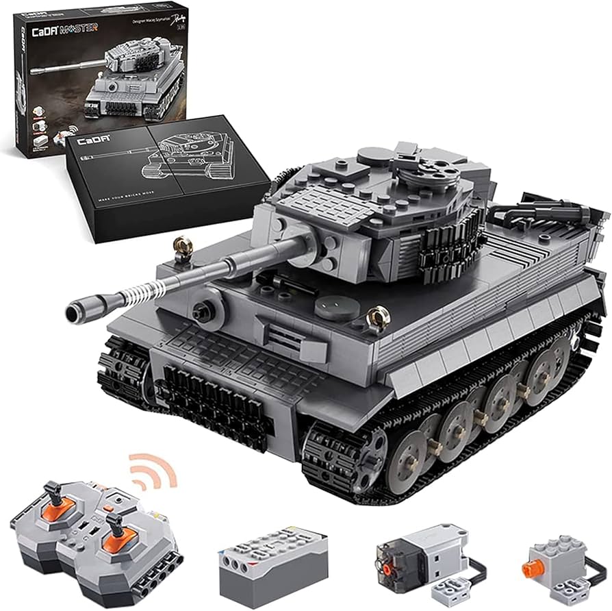 Amazon.co.jp: Technik RC 2.4G戦車ビルディングブロックモデル、CADA