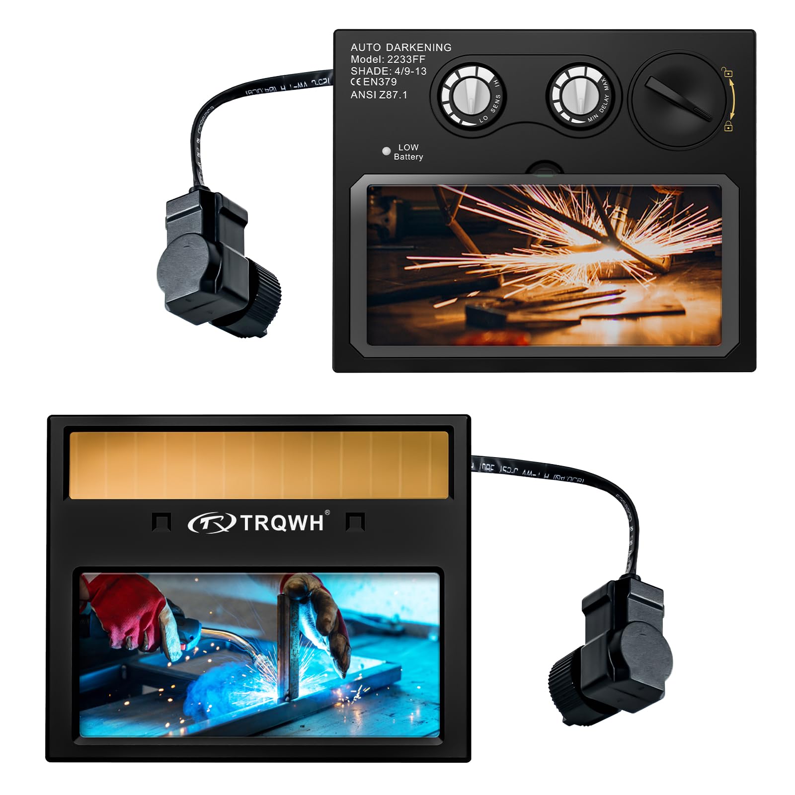 TRQWH Welding Lens - Solar Auto Darkening Welding Helmet Lens True