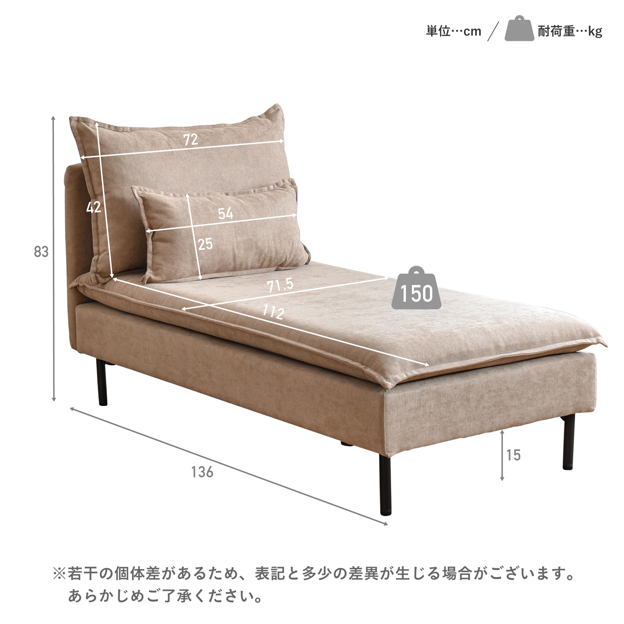 Amazon｜VENTOTA 1人掛けカウチソファ 1人掛けソファ ソファー 1人掛け