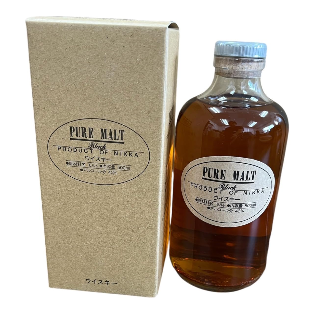 Amazon.co.jp: ニッカ ピュアモルト ブラック 500ml 43% : 食品・飲料