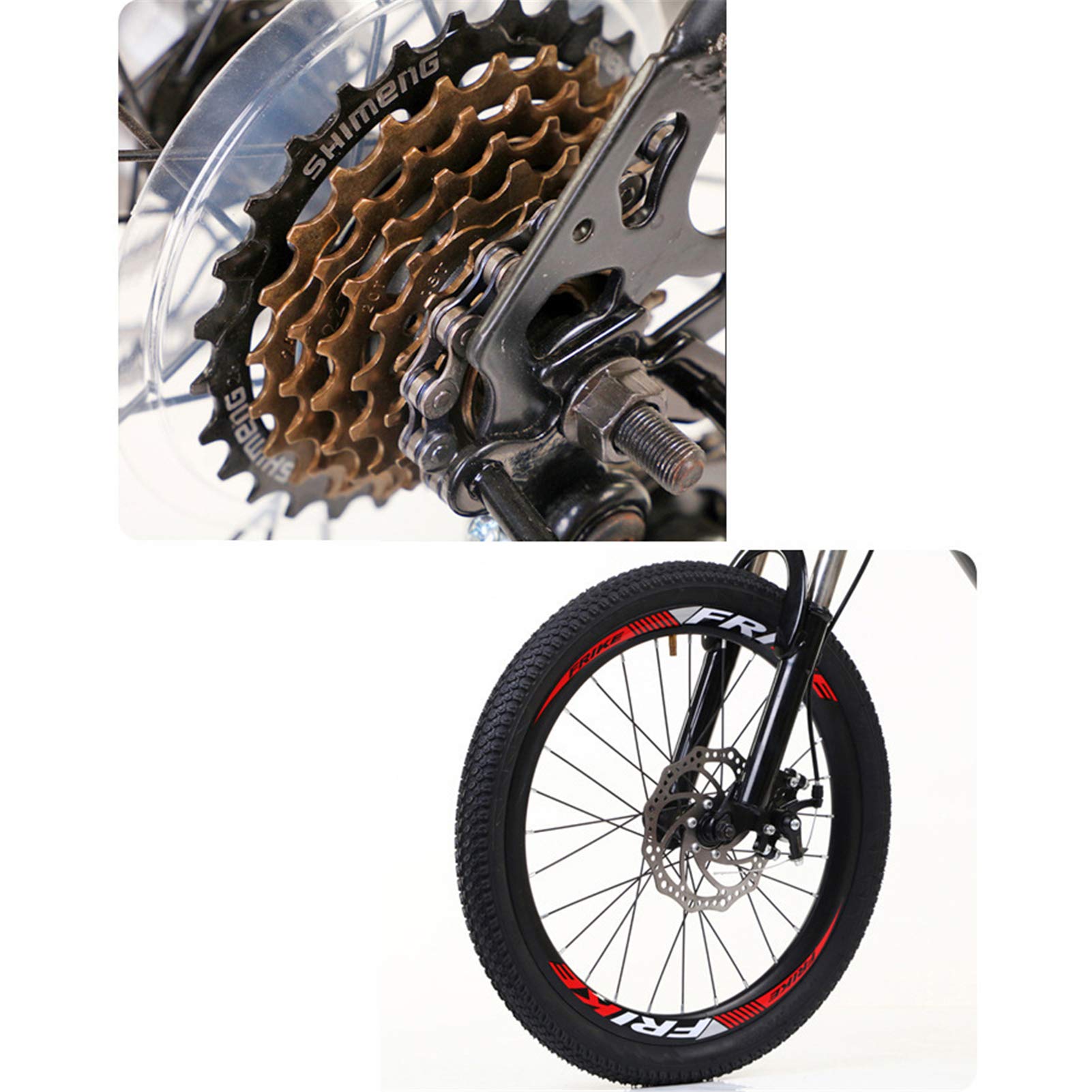 Amazon | 20 24インチ マウンテンバイク,衝撃吸収 ディスクブレーキ