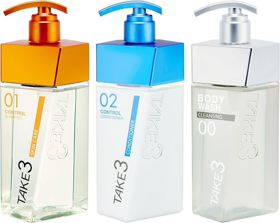 Amazon | TAKE3(テイクスリー) メンズ ヘア&ボディケア 本体3点セット