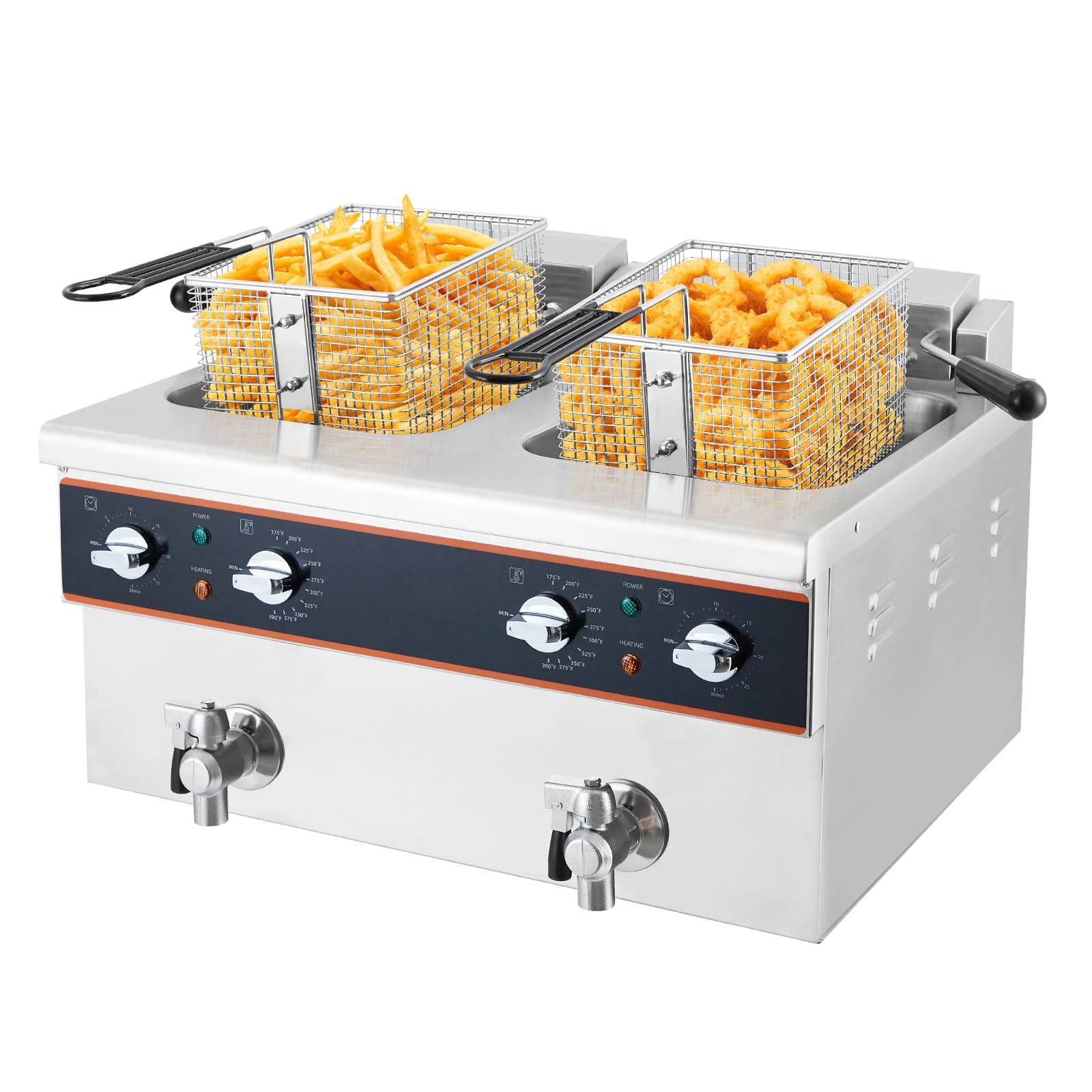 Amazon.com: Electric deep fryer, two 8-litre capacity, 1800W
