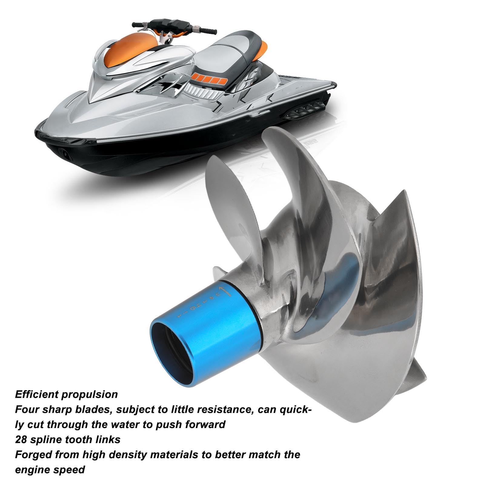 Amazon.co.jp: XTevu ジェット スキー インペラ - 159mm 4 ブレード