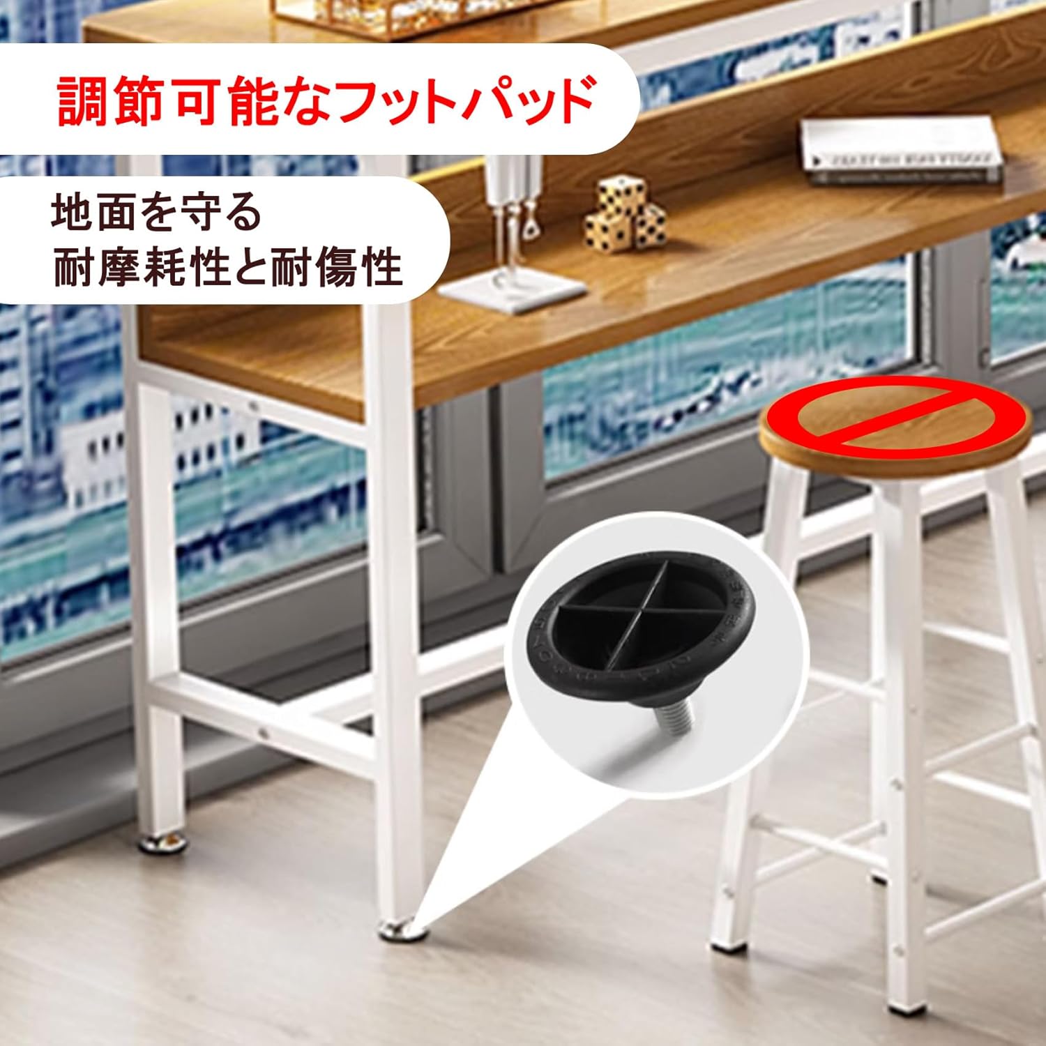 1点限りの超特価！即発送！カウンターテーブル-C 一人