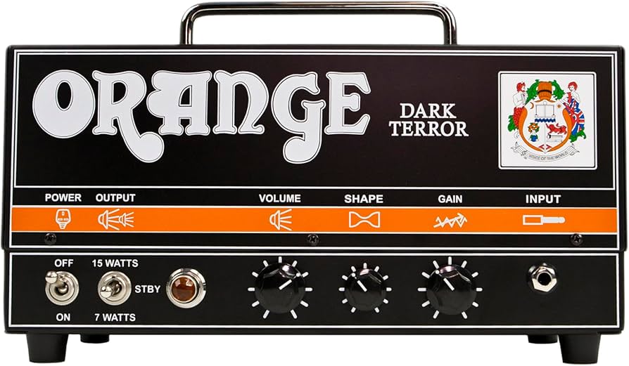 Amazon | ORANGE Dark Terror 15W Guitar Amp Head, Class A ギター