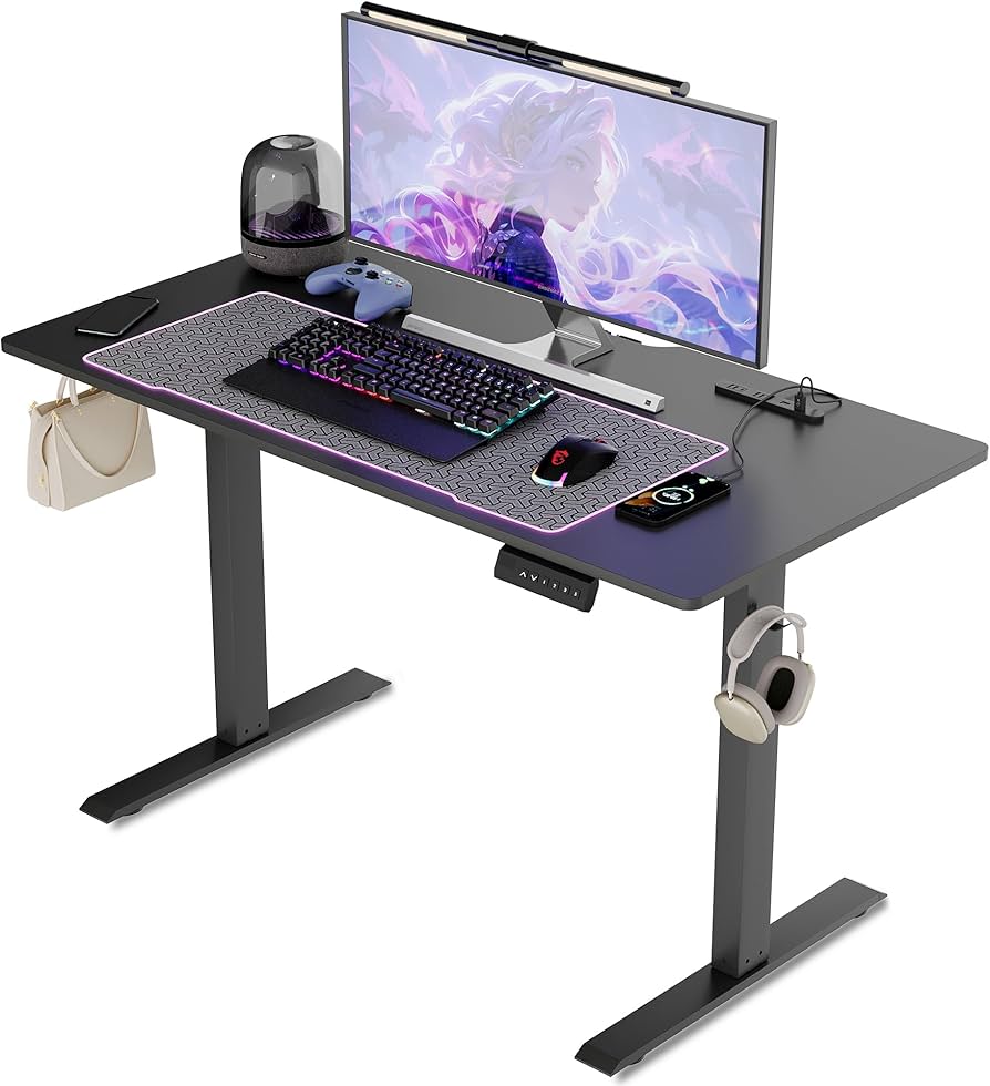 Amazon | UPHYB ゲーミングデスク 電動 昇降式デスク USB×コンセント