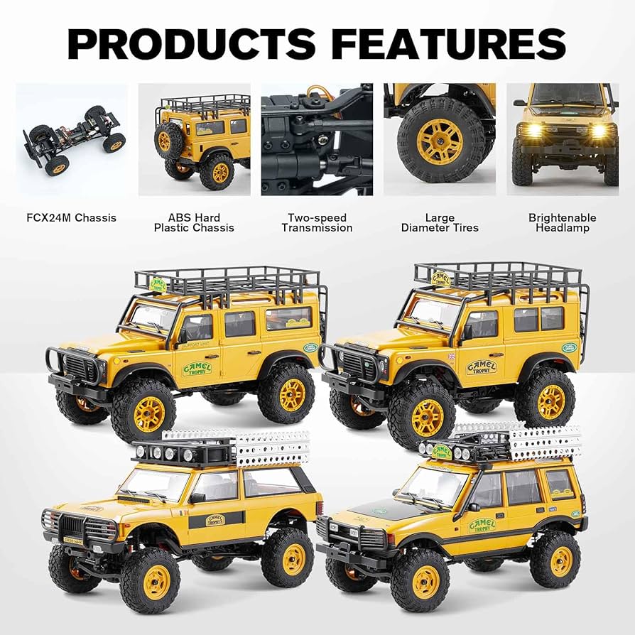 Amazon.com: EAZYRC FMS 1/24 FCX24M RC Crawler RTR, Land Rover