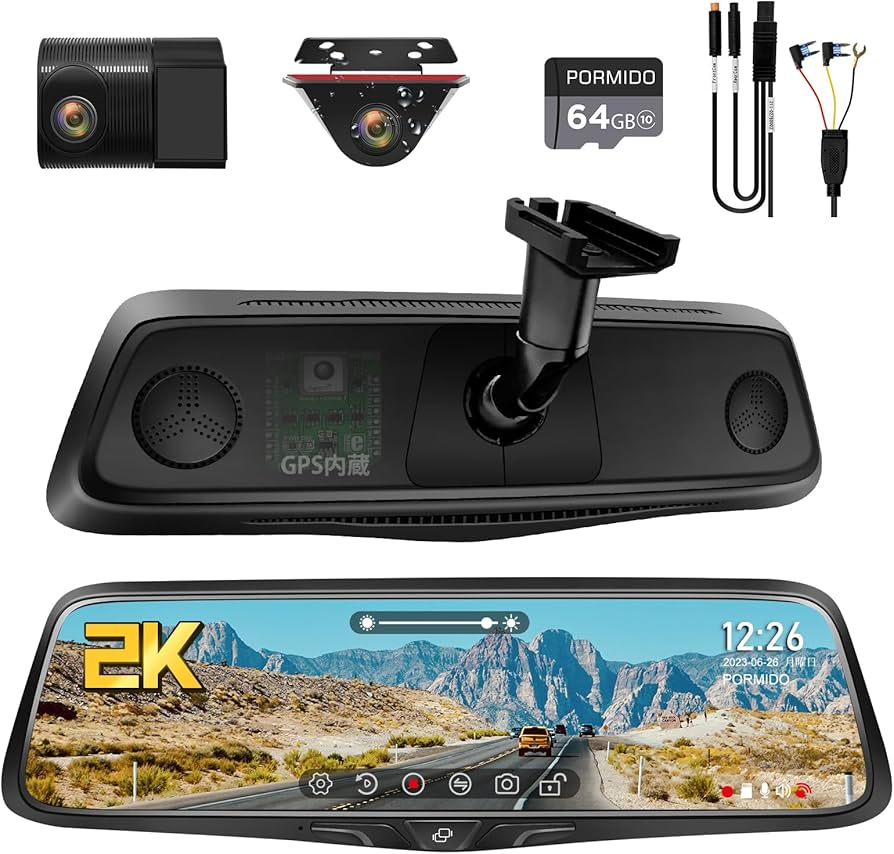 PORMIDO ポーミド PRD80 ドライブレコーダー未使用、部品紛失有り