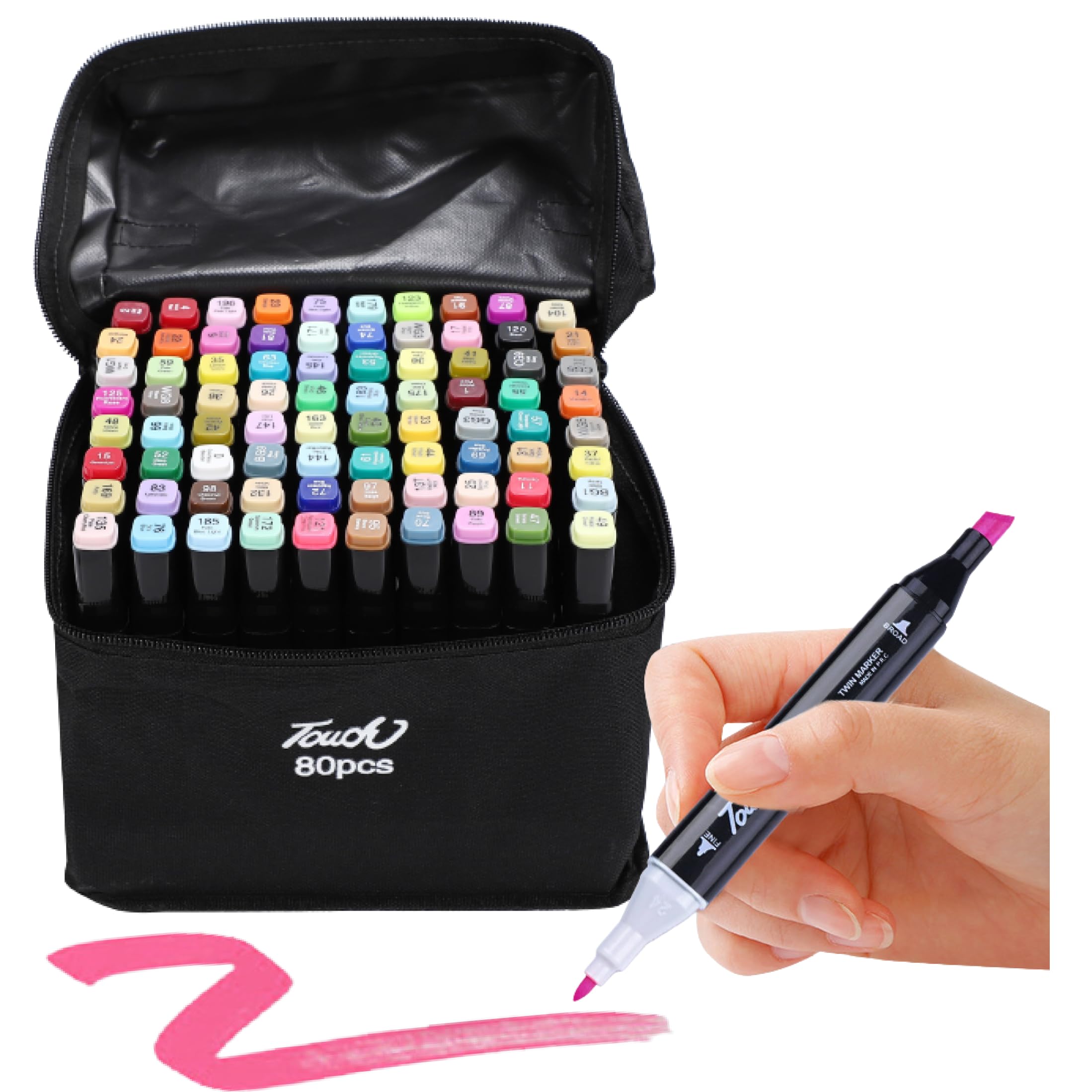Amazon | マーカーペン 80色 セット イラスト 漫画 コミック 漫画