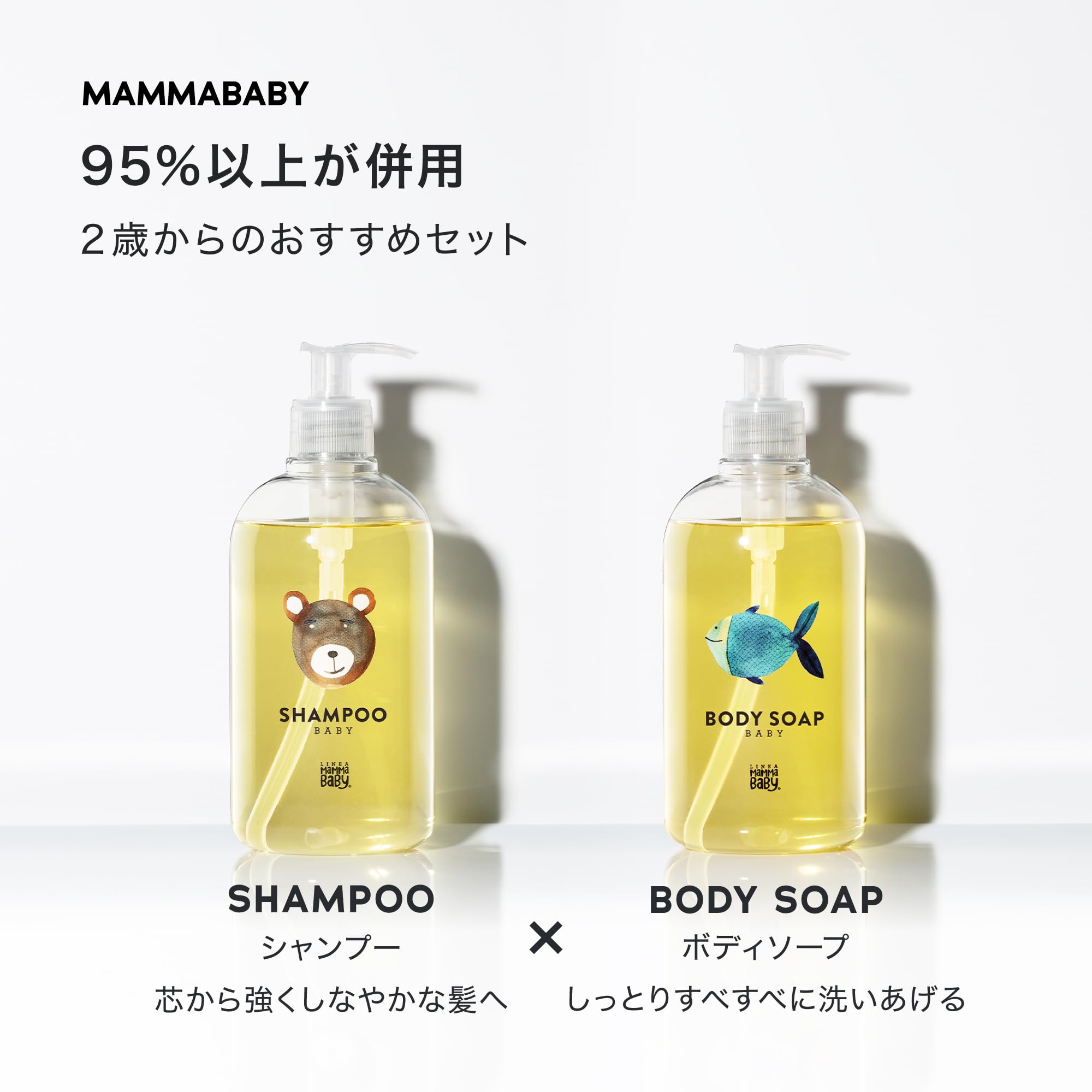Amazon.co.jp: ママベビー ベビーシャンプー × ボディソープ セット