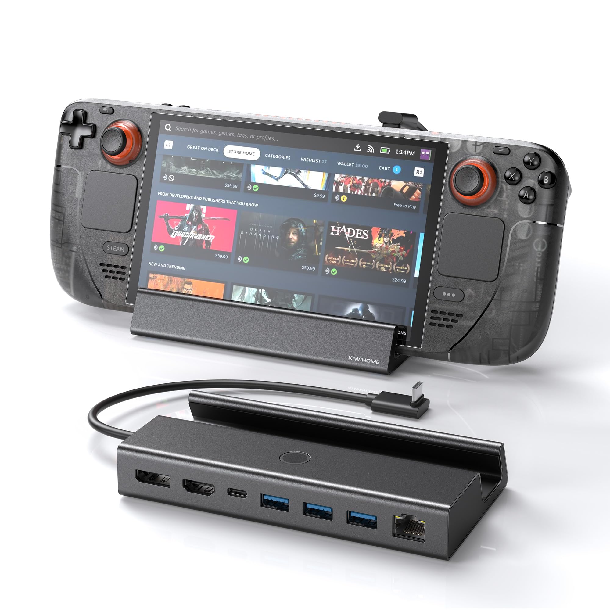 Steamdeck LCD 500GB換装済本体ケース充電器 ドックステーション