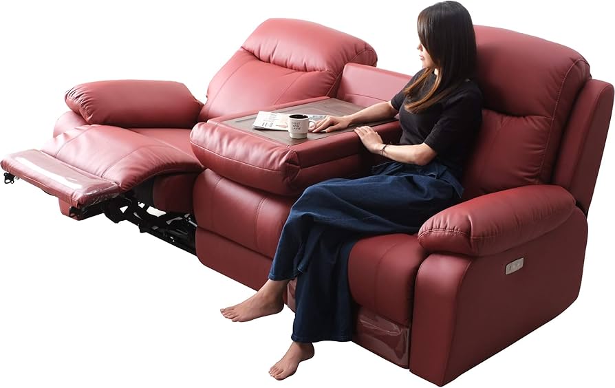 Amazon｜赤や 電動リクライニングソファ 幅202cm ドイツ製モーター搭載