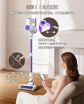 Amazon | 掃除機 コードレス【2025革新モデル・55000pa強力吸引・60分