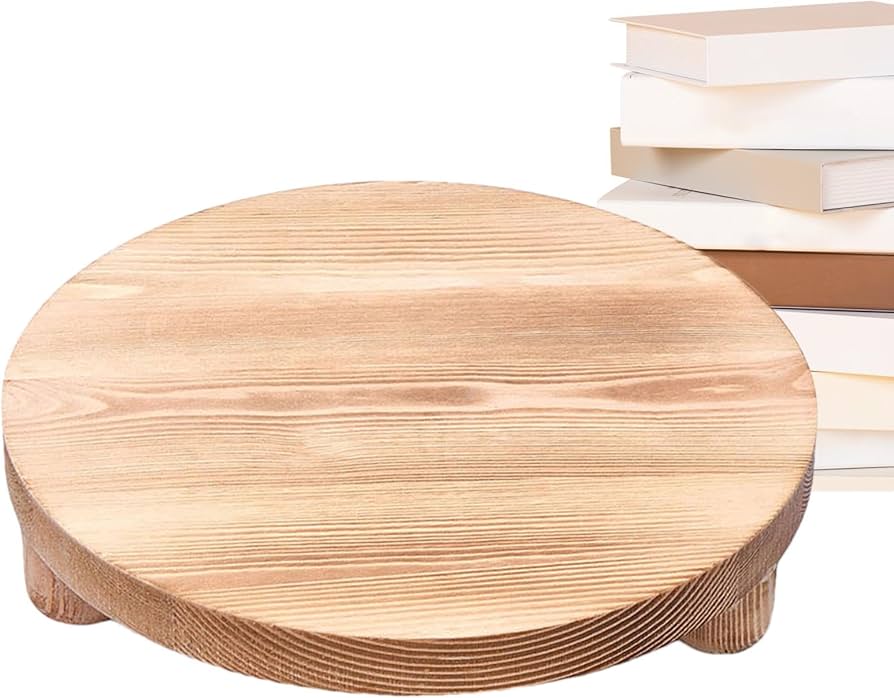 Amazon｜丸型木製ディスプレイスタンド | 丸型木製台座スタンド | 木製