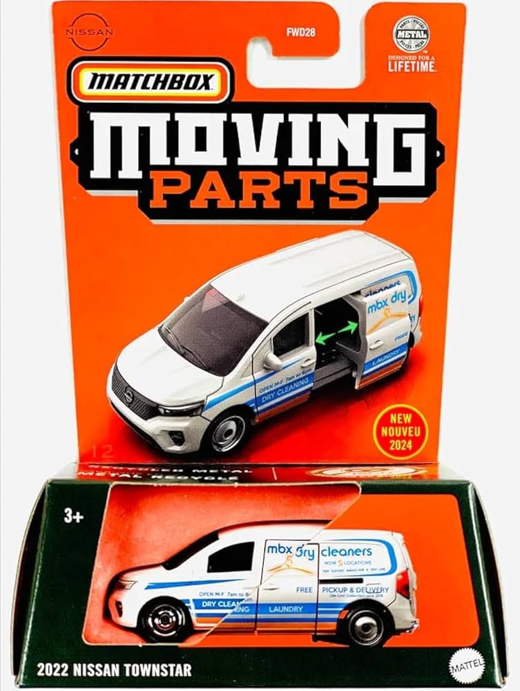 Amazon.com: Matchbox Moving Parts 2022 Nissan Townstar MBX Dry