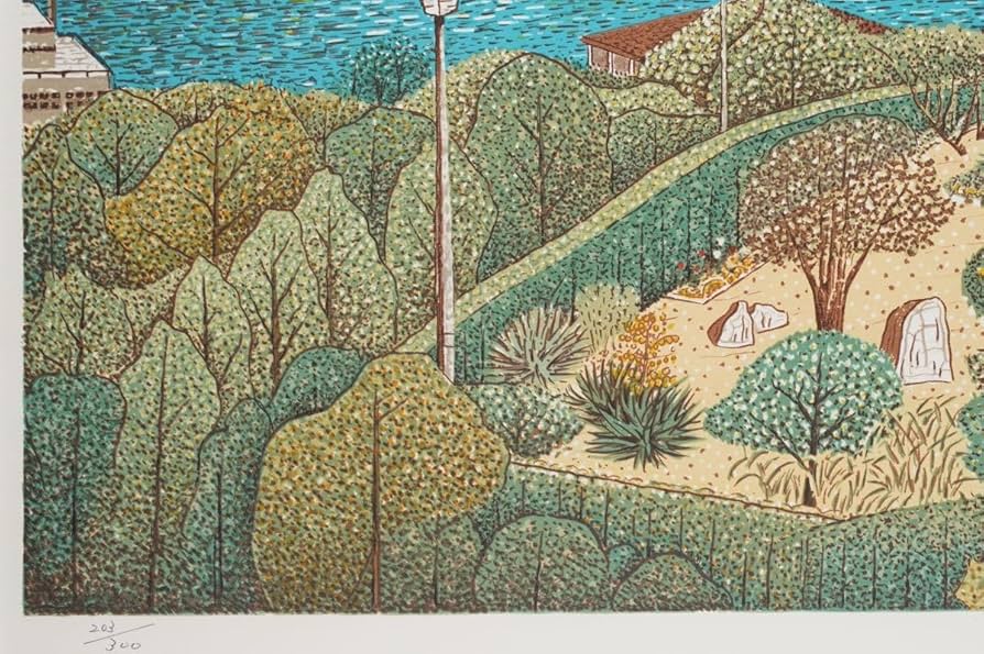 き*え様 山下清のリトグラフ。 き*え様 山下清のリトグラフ。 絵画