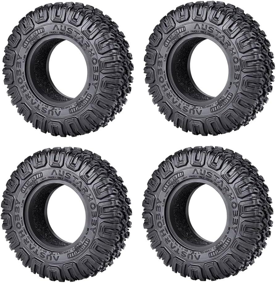 Amazon | RCクローラータイヤ 1.55ホイールタイヤ ラジコン用タイヤ