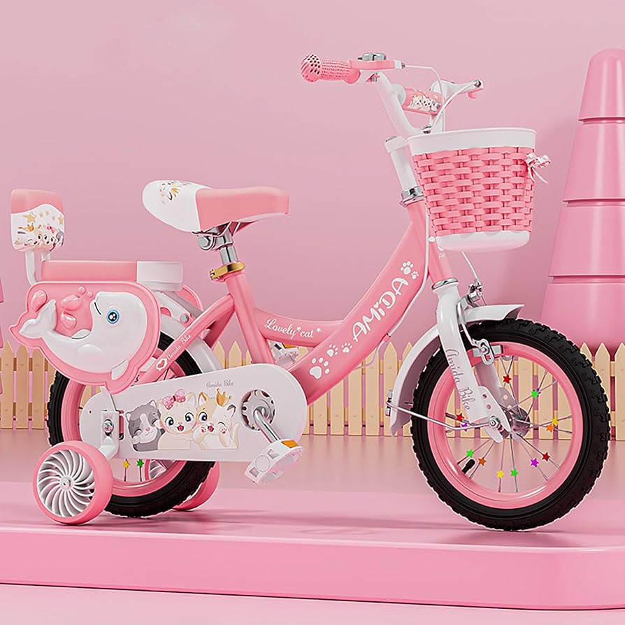 Amazon.co.jp: 子ども自転車 子供自転車女の子自転車ピンク12インチ14