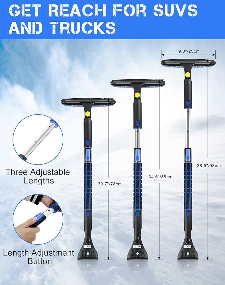 Amazon.co.jp: SEG Direct スノーブラシ 車用 除雪 雪かき スキージ