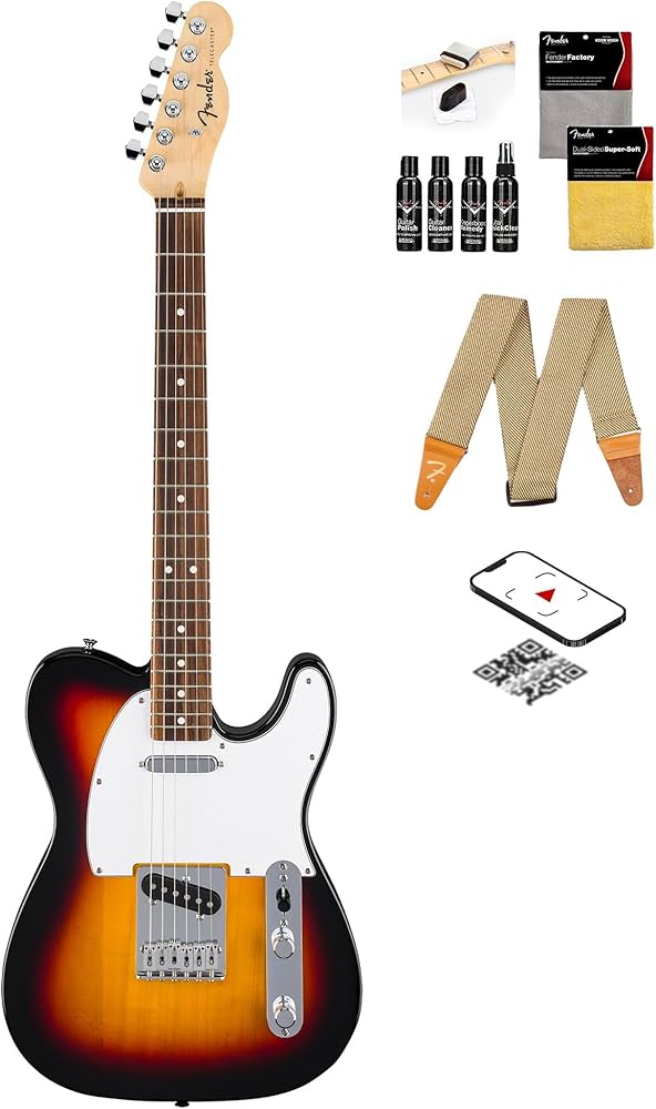 Amazon.com: Fender Standard Telecaster - 3-Color Sunburst Bundle
