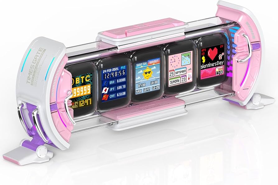 Amazon.co.jp: Divoom Times Gate Table Clock Stylish Digital Pixel