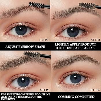 Amazon.com : Tinted Thickening Brow Gel Dark Brown Mascara,Brow