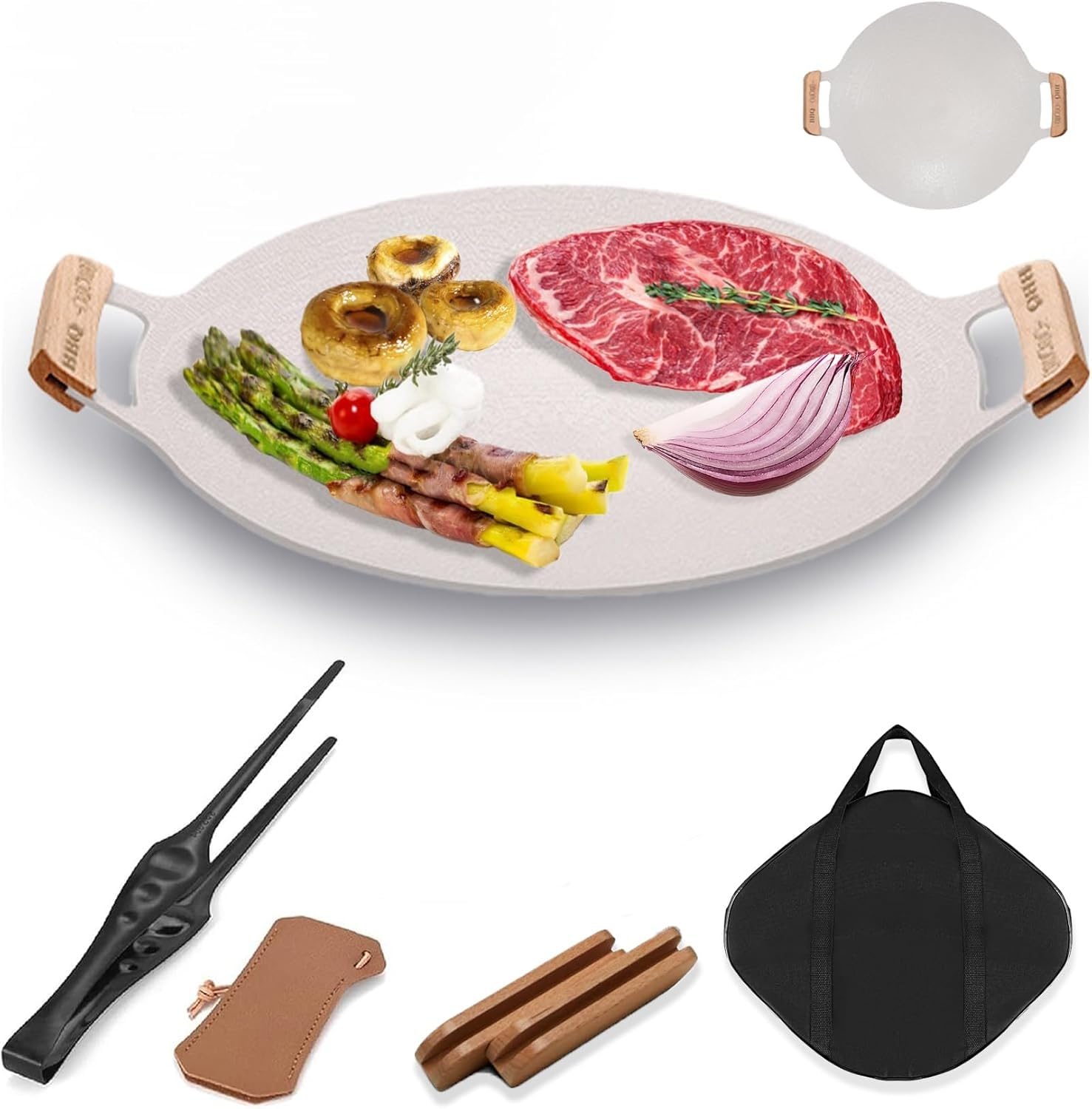 Amazon.co.jp: マルチグリドル 鉄板 IH/ガス/直火対応 直径30/33/36CM