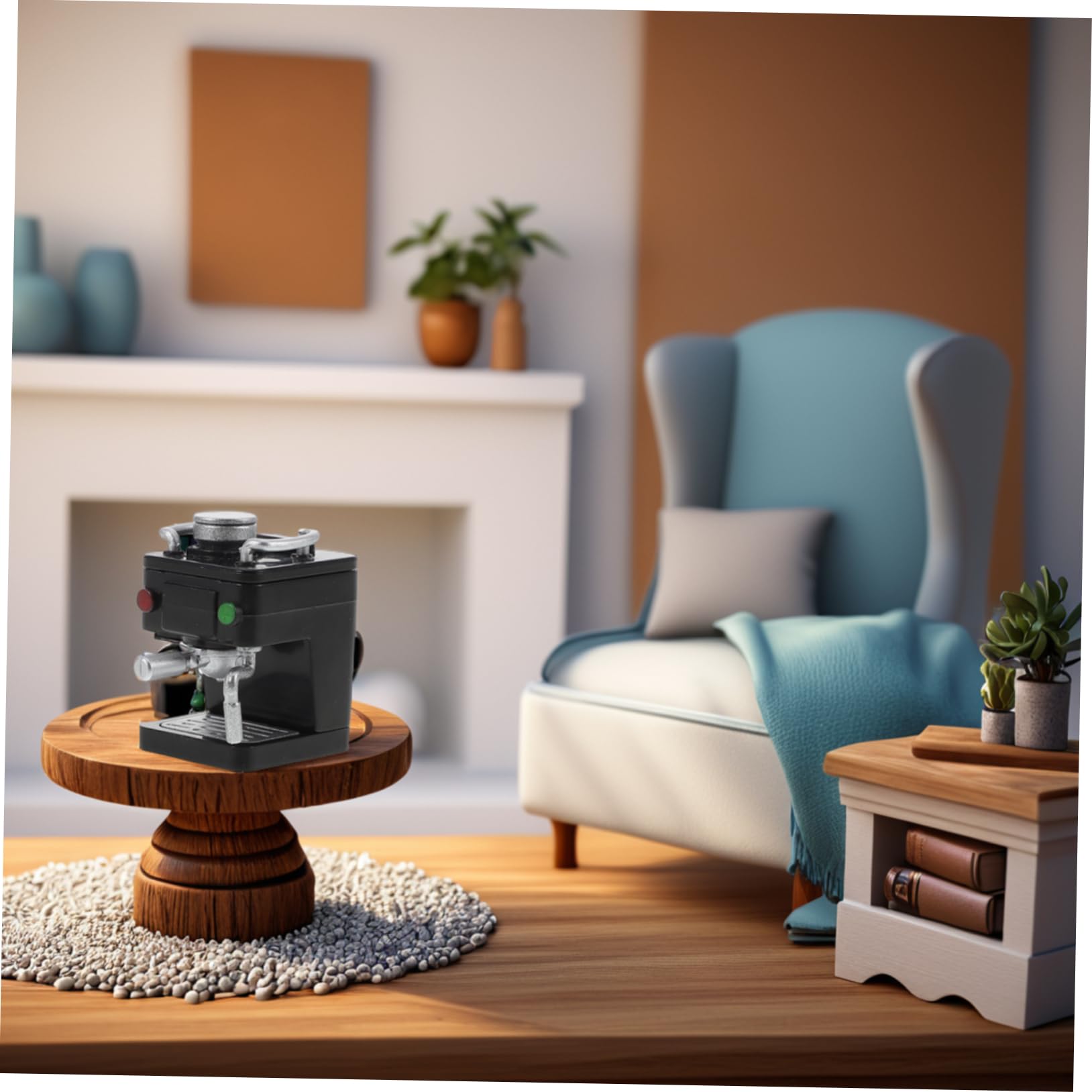 Amazon | GARIOUANS ミニチュアコーヒーメーカー ドールハウス用