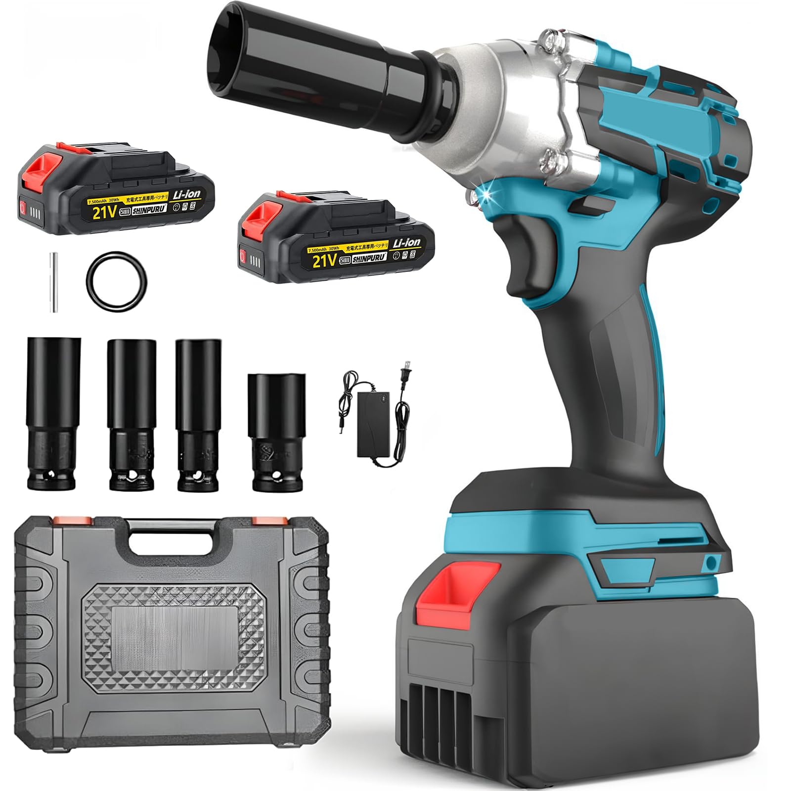 Amazon | インパクトレンチ タイヤ交換 電動インパクトドライバー