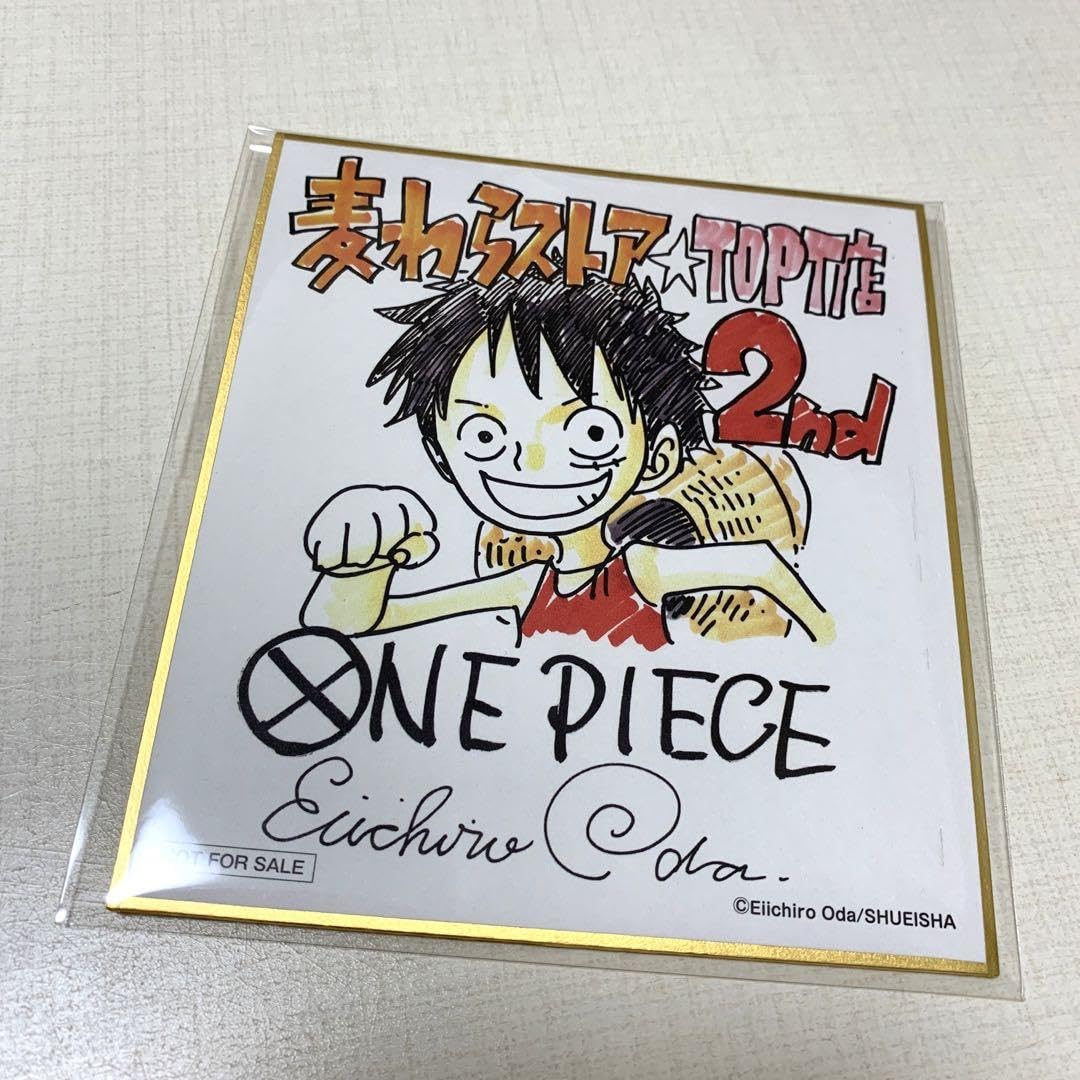 Amazon | ワンピースタワー 5周年記念原作書き下ろしミニ色紙 ルフィ