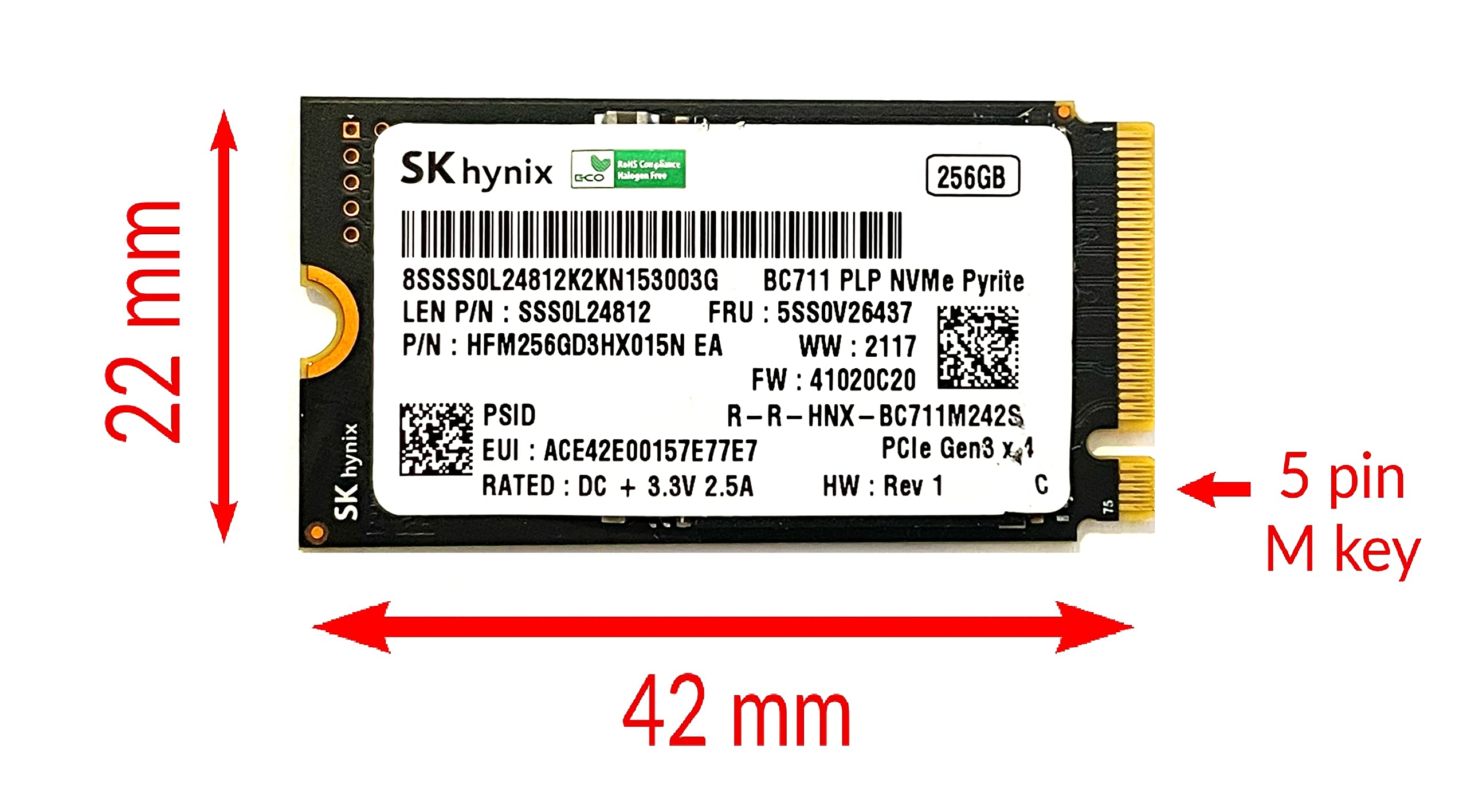 Amazon.com: Oemgenuine OEM 256GB M.2 PCI-e NVME Internal Solid