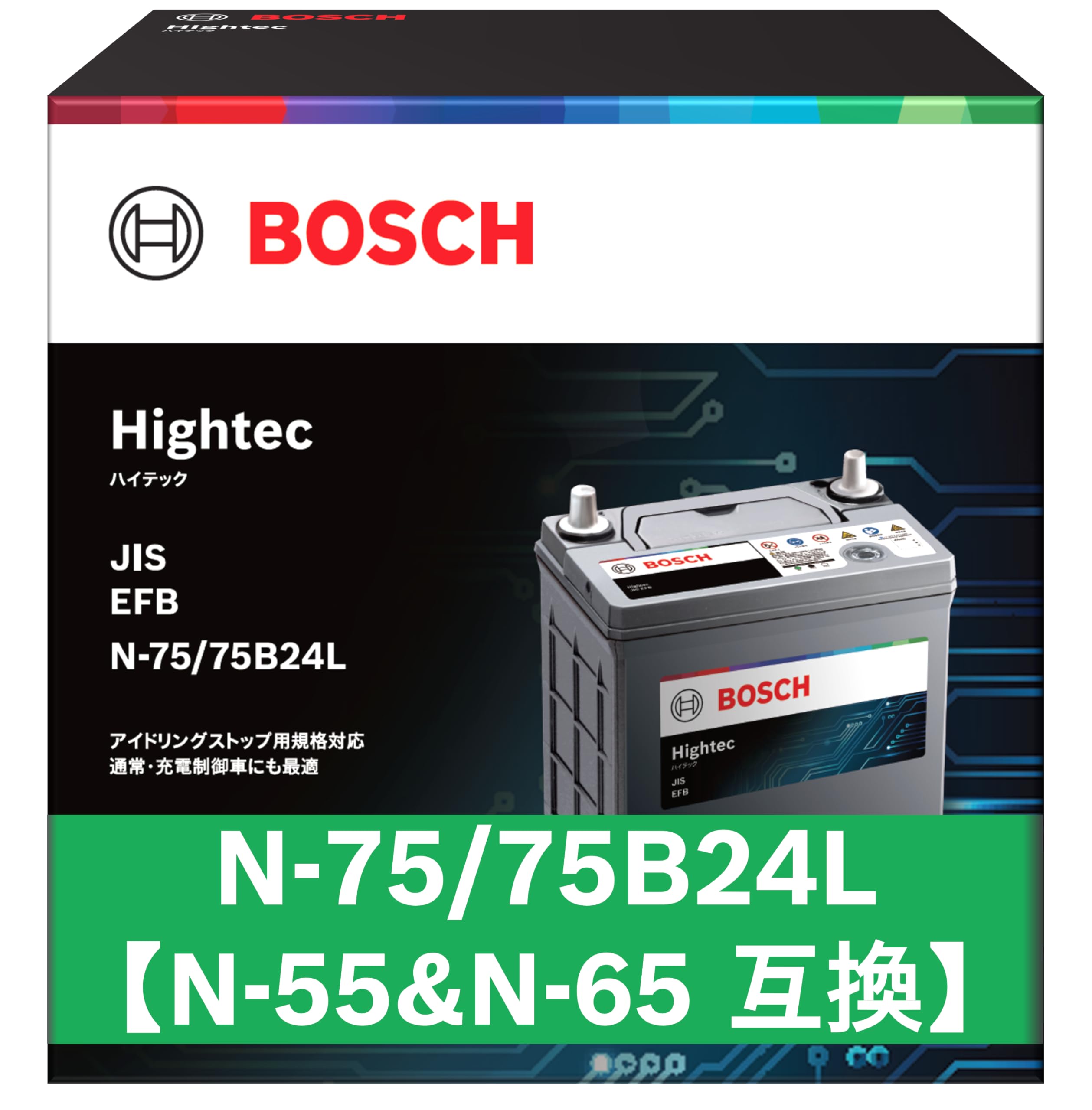Amazon.co.jp: BOSCH (ボッシュ) 国産車バッテリー HT-N-75/75B24L