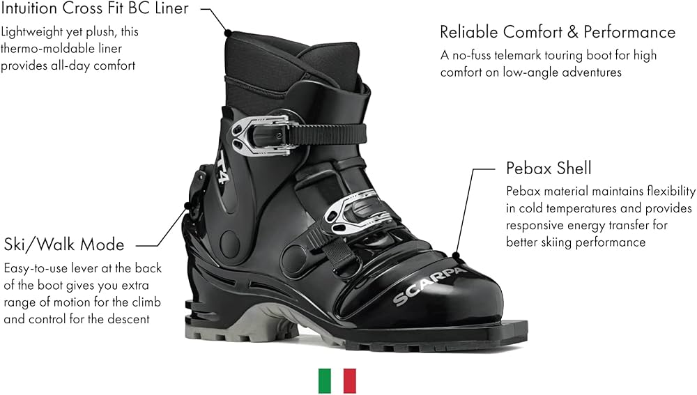SCARPA T4 スキー用ブーツ 250 T4: Ski Mountaineering | Scarpa