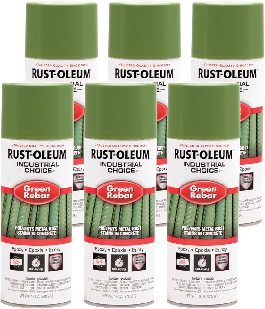 Amazon.com: RustOleum 261937 Green 1600 System Epoxy Rebar Aerosol