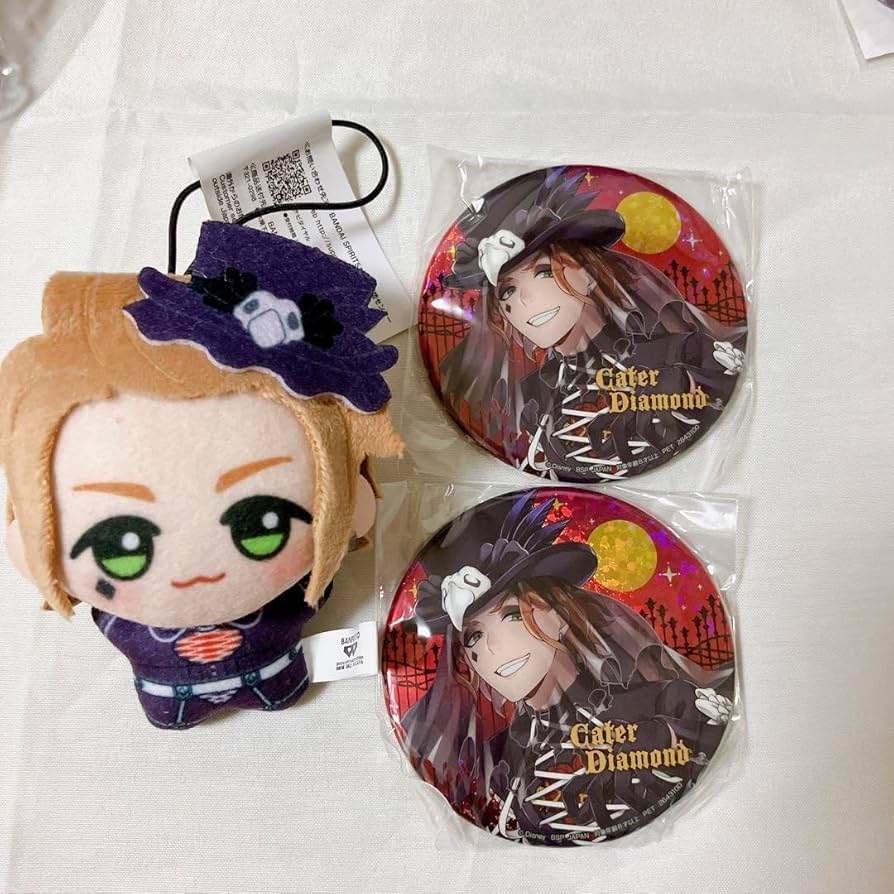 Amazon.co.jp: ツイステ 缶バッジ 缶バ ぬいぐるみ ハロウィン エース