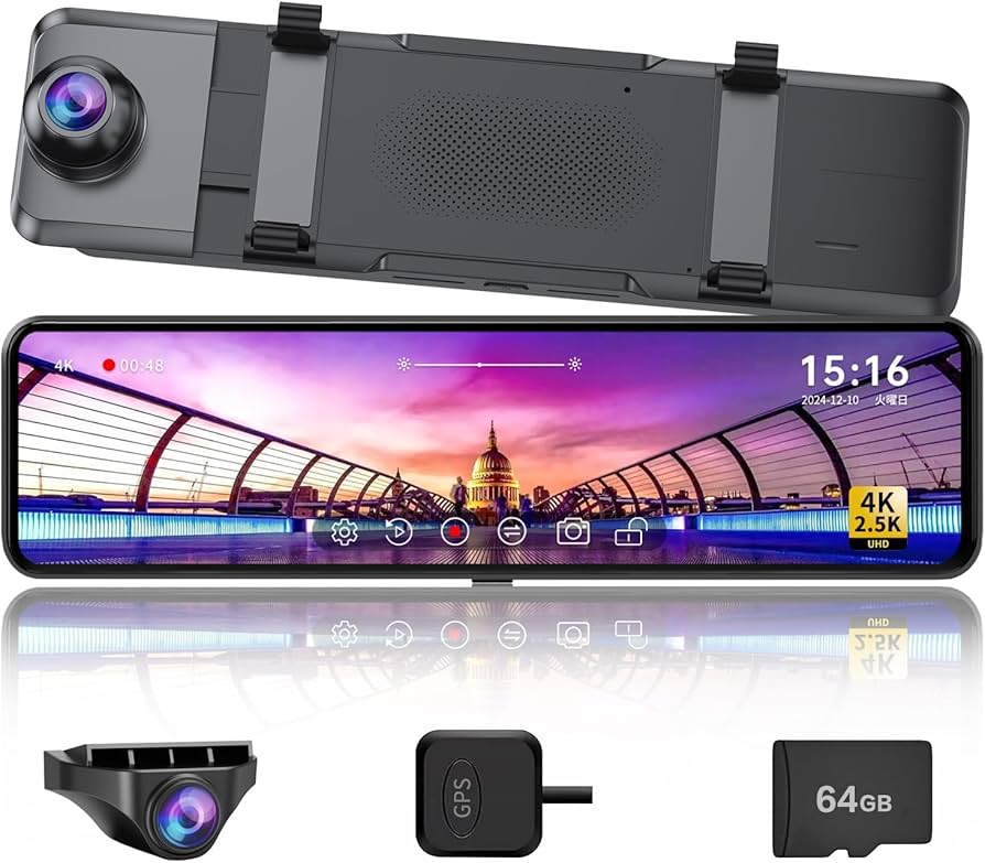 Amazon.co.jp: Changer Drive Recorder Mirror Type [ 4K+2.5K