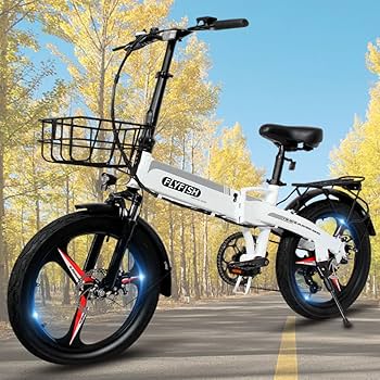 Amazon | 型式認定取得 電動アシスト自転車 免許不要 折りたたみ自転車
