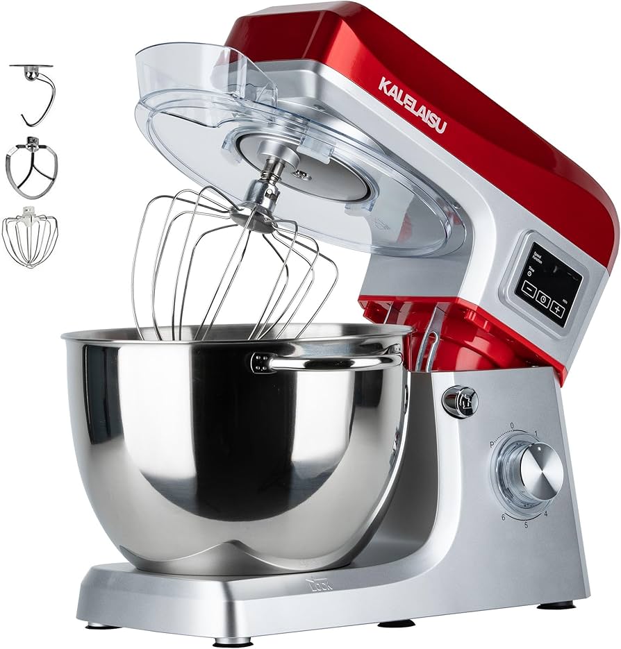 Amazon | KALELAISU スタンドミキサー 8L大容量 99分タイマー機能 三