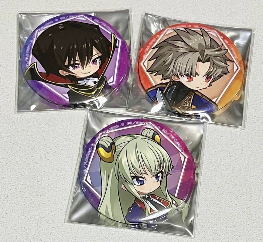 コードギアス ルルーシュ まねきねこ 缶バッジ 猫