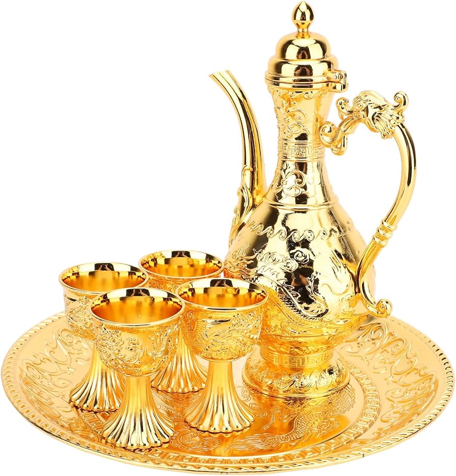 Amazon.co.jp: トルコティーセット、ヴィンテージ絶妙で豪華なトルコ