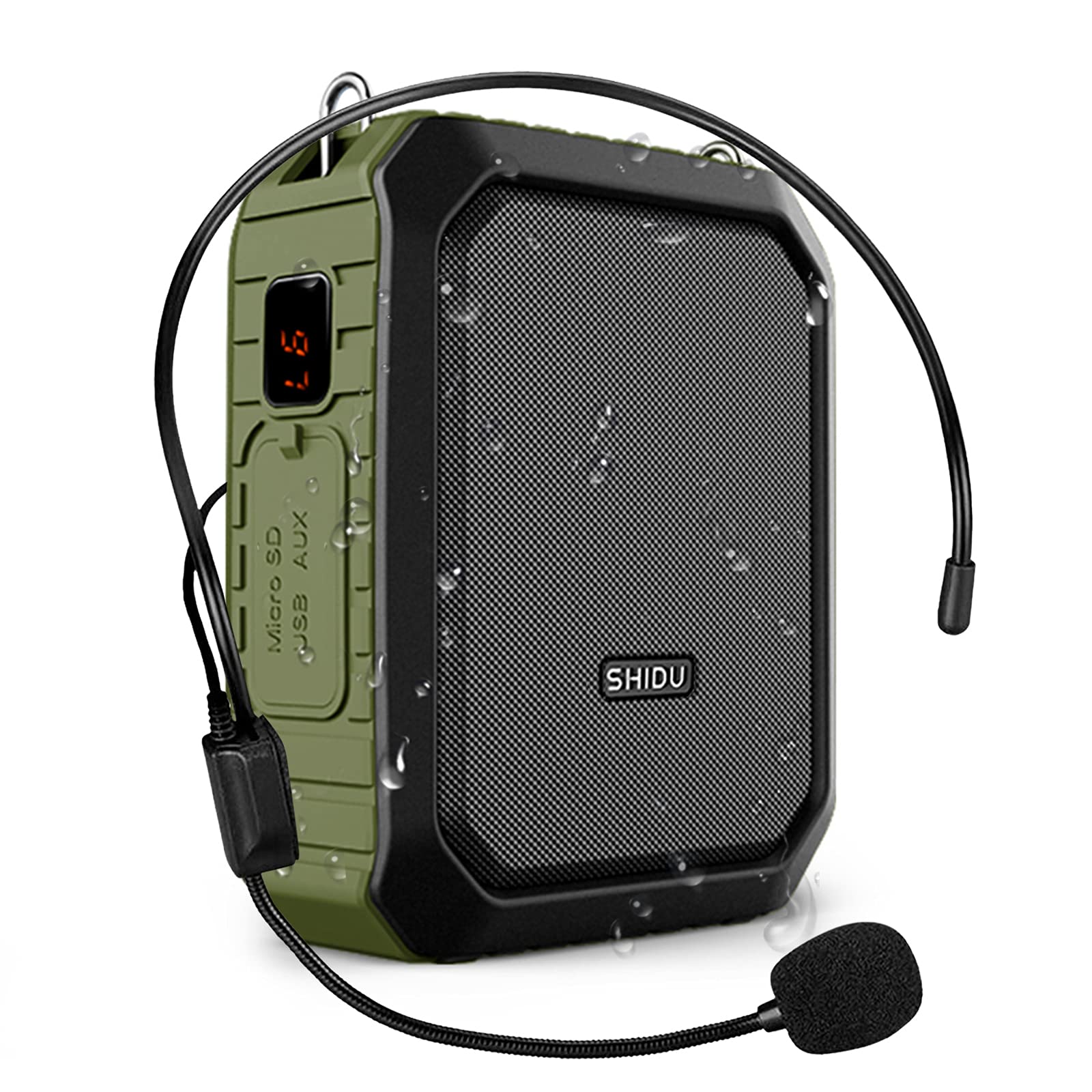 Amazon.co.jp: 拡声器 ポータブル拡声器 ハンズフリー 18W 多機能小型