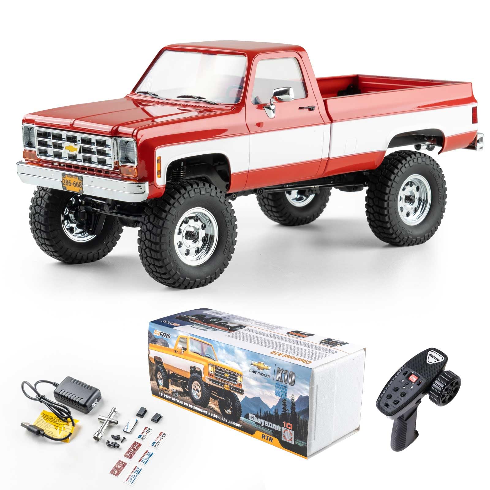Amazon.com: FCX18 FMS 1/18 Chevrolet K10 RC Truck, Officially