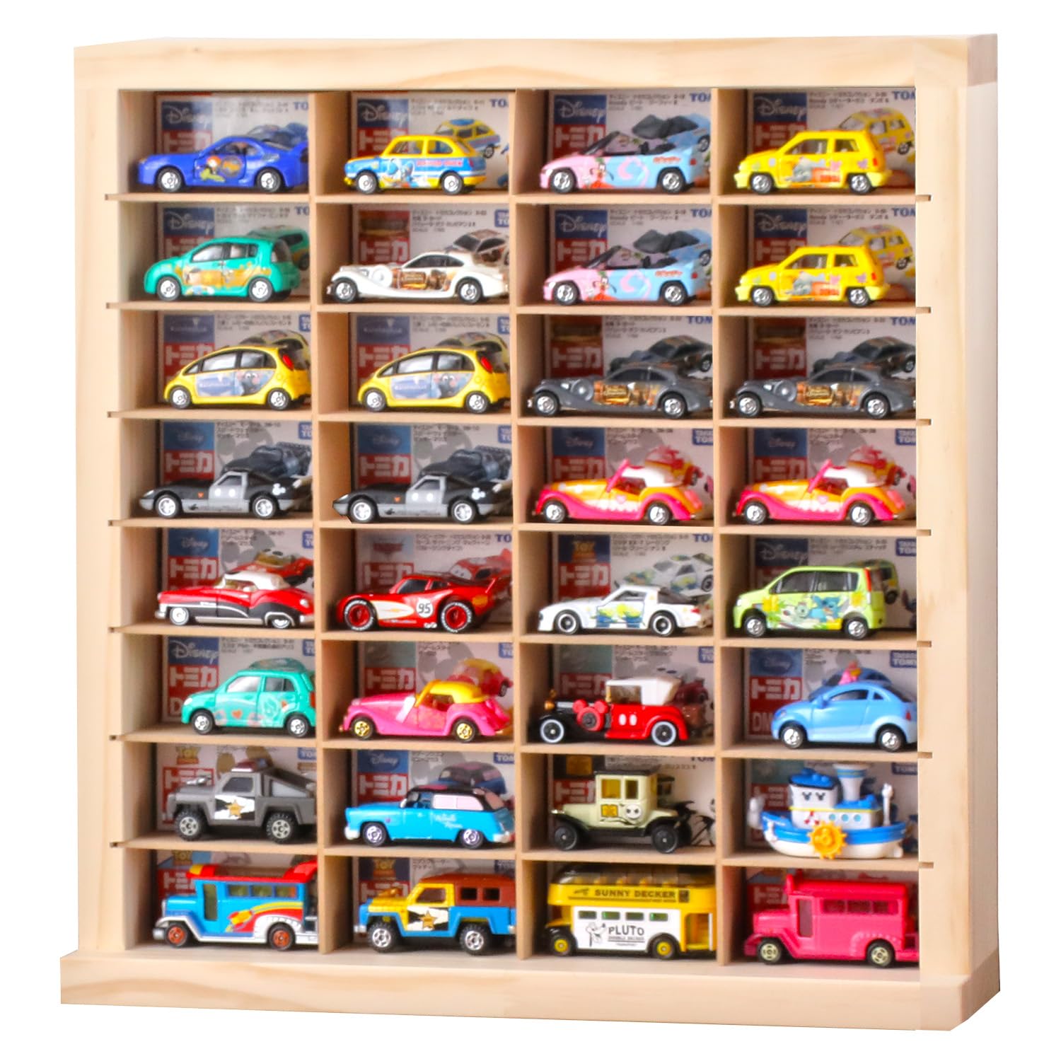 Amazon｜もりもり工房 ミニカーケース (8×4マス / 最大64台収納可能